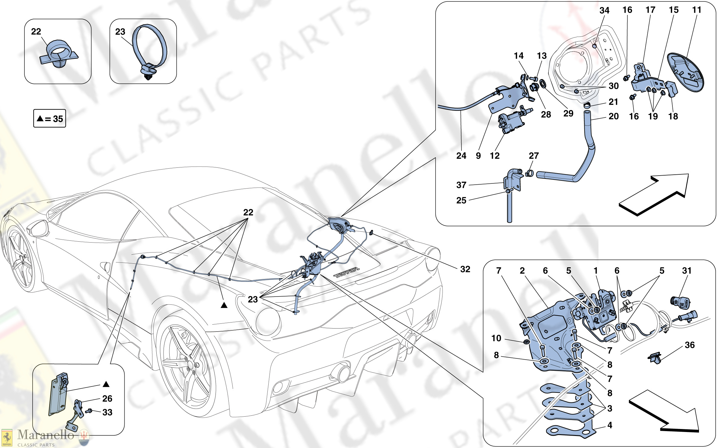 112 - Engine Compartment Lid And Fuel Filler Flap Opening Mechanisms