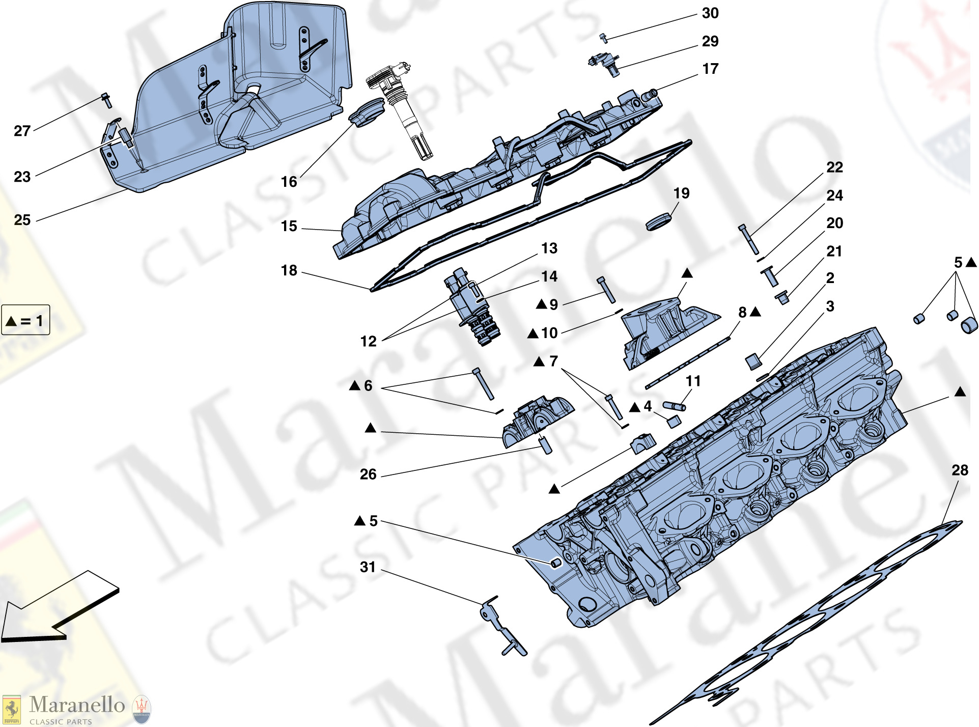 003 - Right Hand Cylinder Head