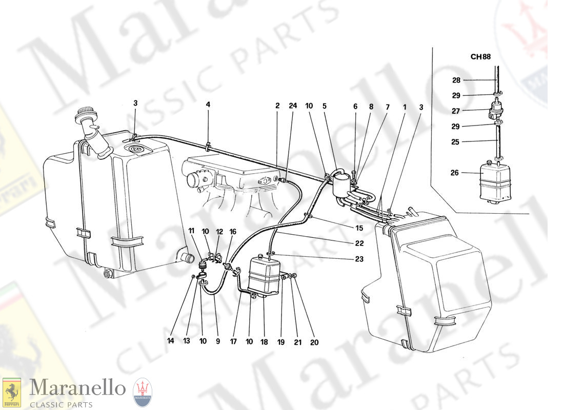 011 - Antievaporative Emission Control System (For Usa - Sa And Ch88 Version)