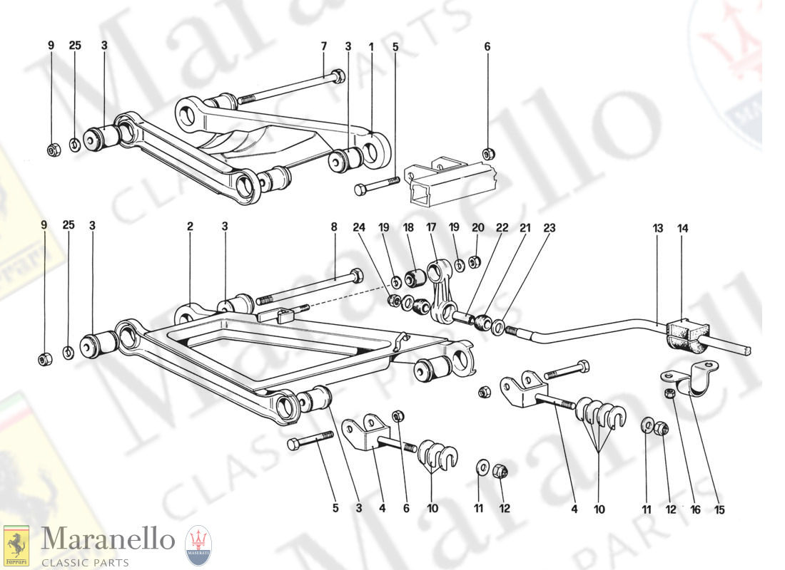 049 - Rear Suspension - Wishbones (From Car No. 76626)