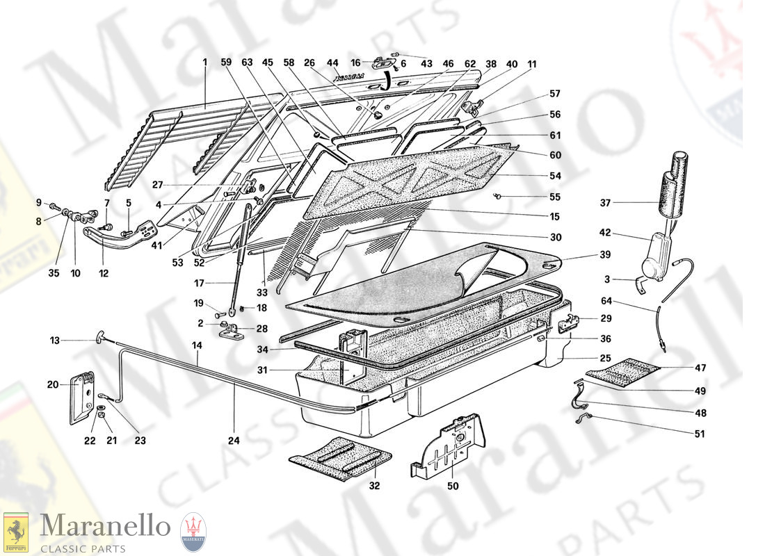 113 - Rear Bonnet And Luggage Compartment Covering