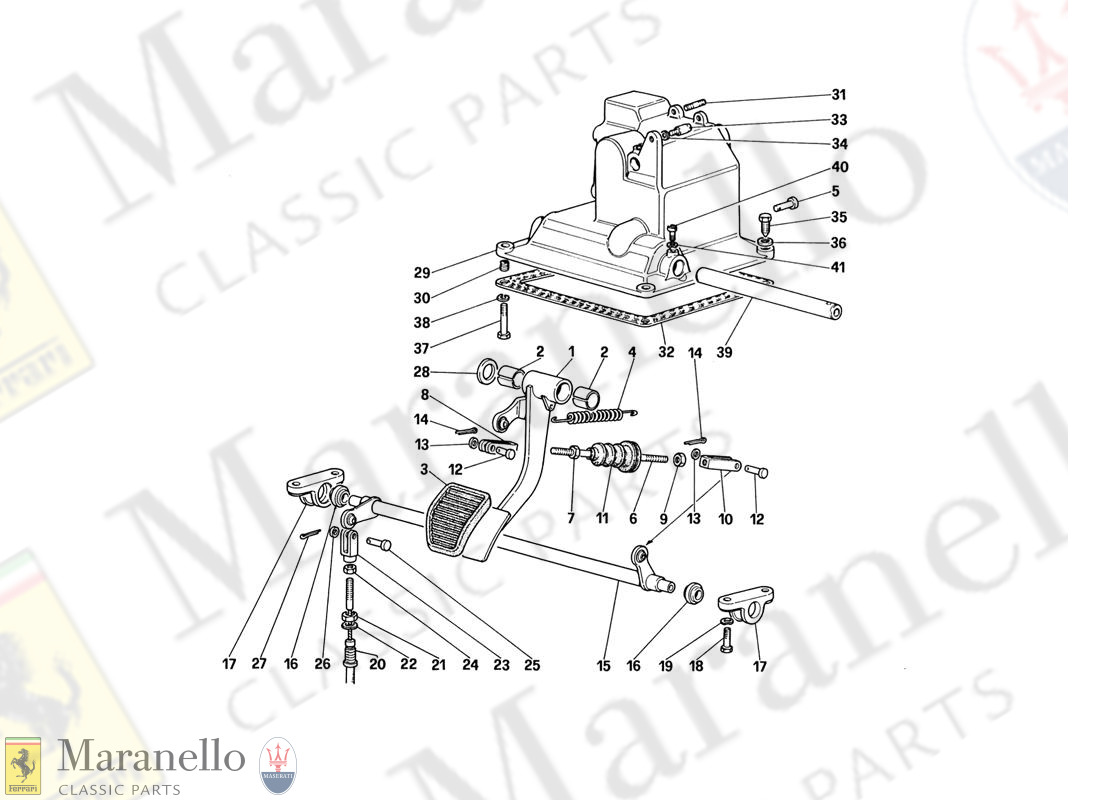 059 - Pedal Board - Clutch Controll (For Car With Antiskid System - Variants For RHD Version)