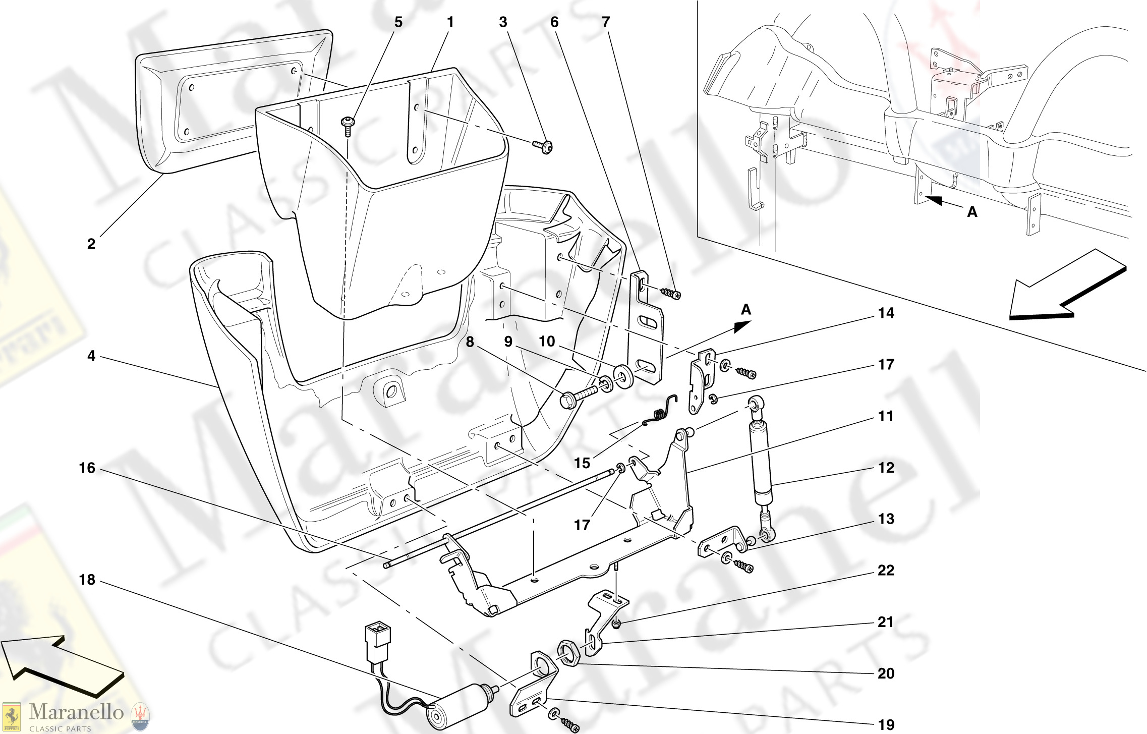 135 - Rear Oddment Storage Compartment