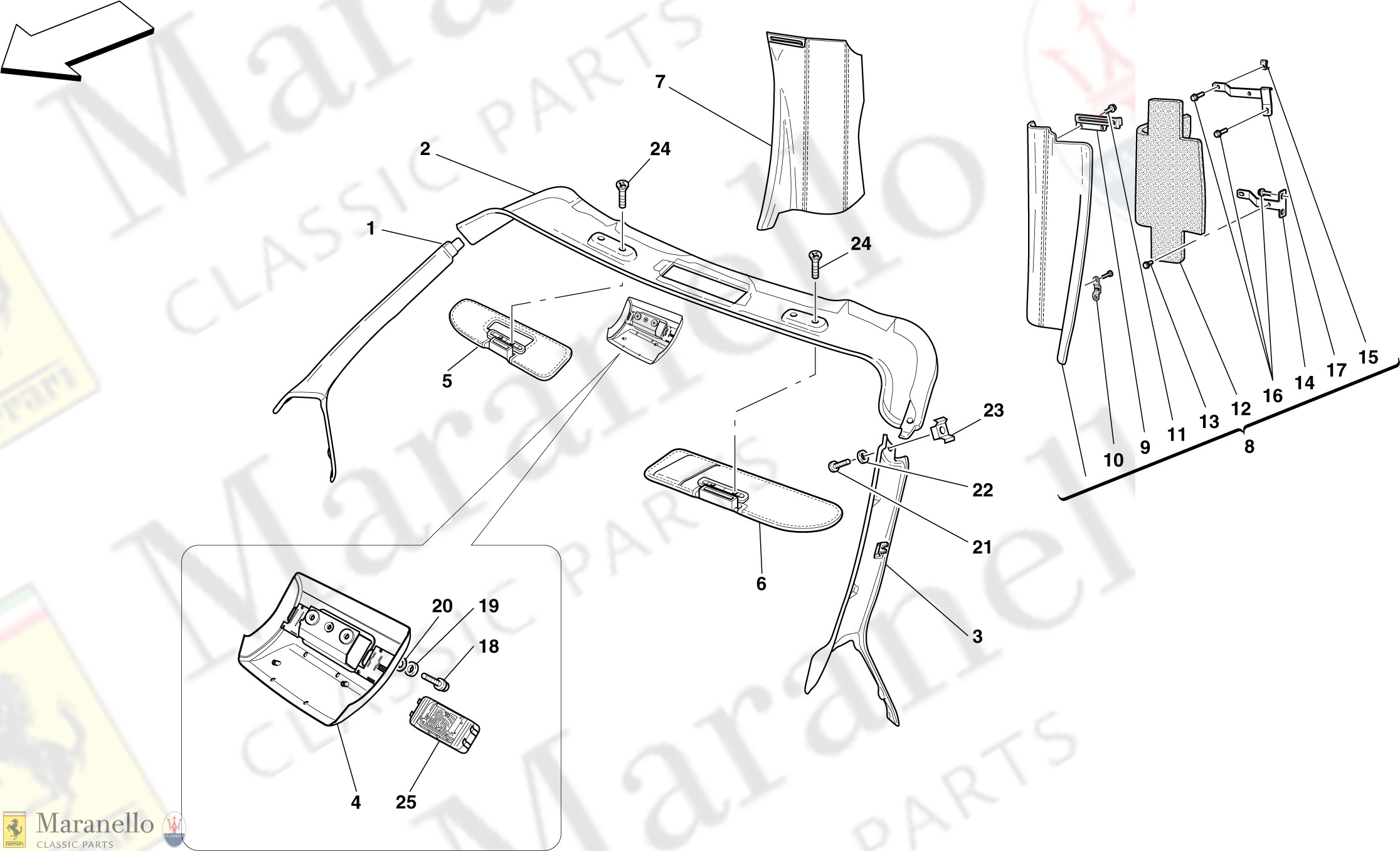 110 - Headliner Trim And Accessories