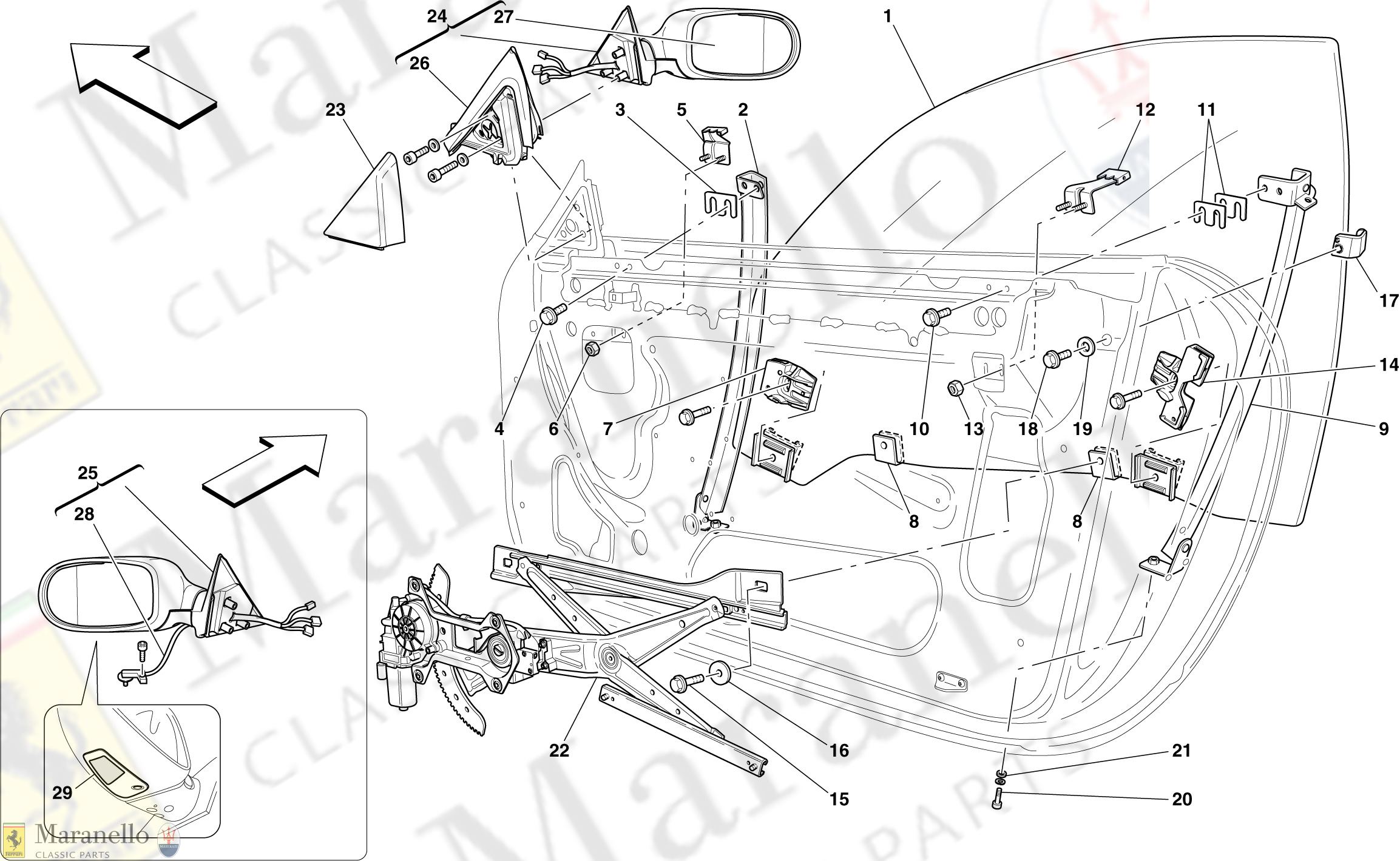 118 - Doors - Power Windows And Rear-View Mirror