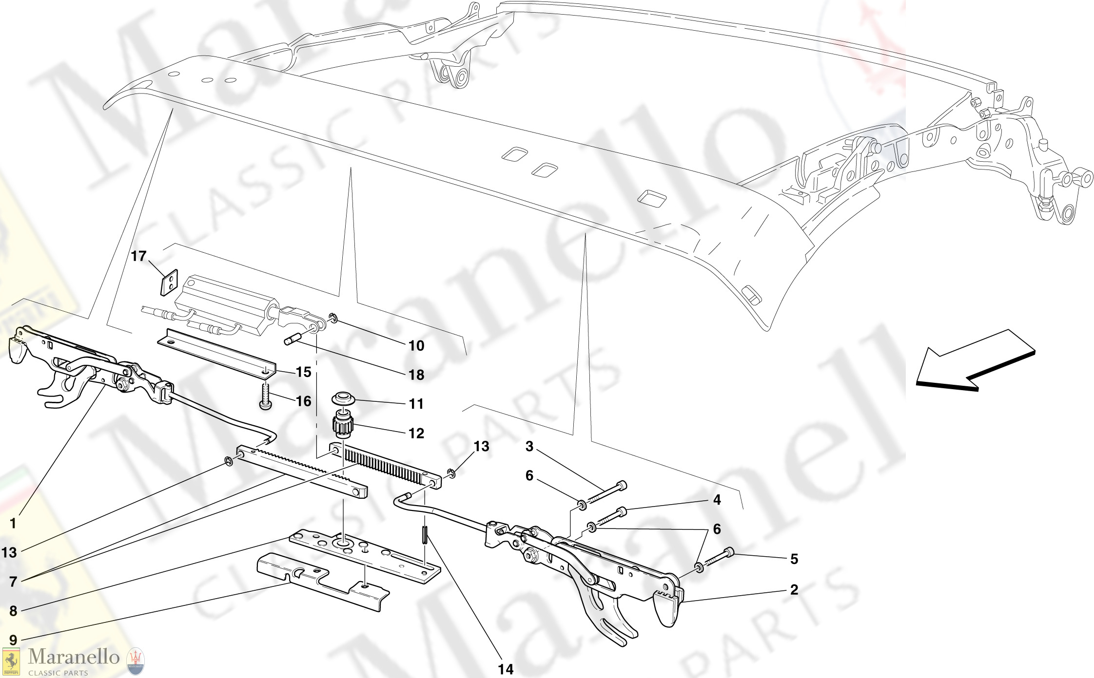 114 - Front Roof Latch