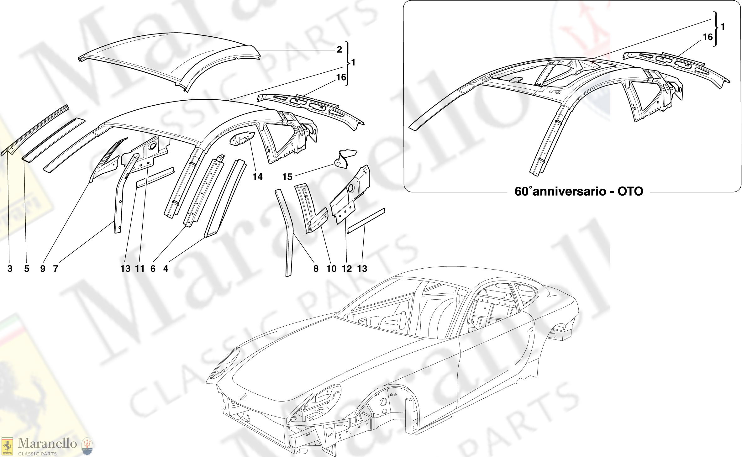 101 - Bodyshell - Roof