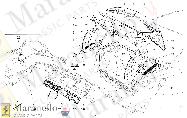 09.21 - 2 REAR LID      Available with Power Trunk