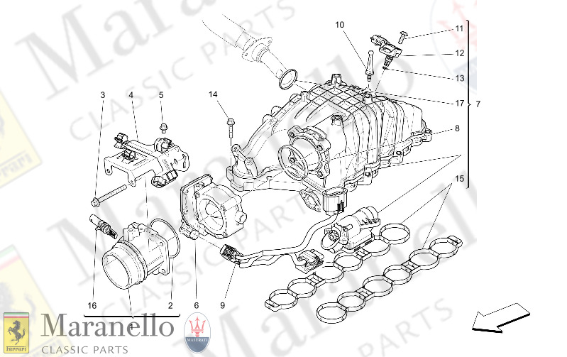 01.40 - 3 INTAKE MANIFOLD AND THROTTLE BODY