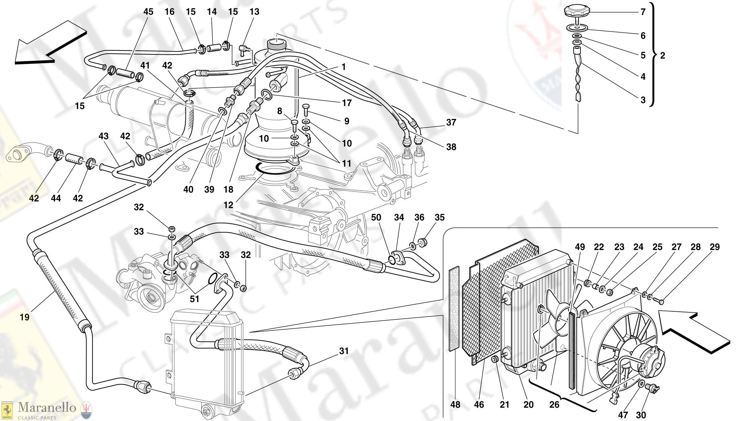 023 - Lubrication System - Radiator, Blow-By System And Pipes