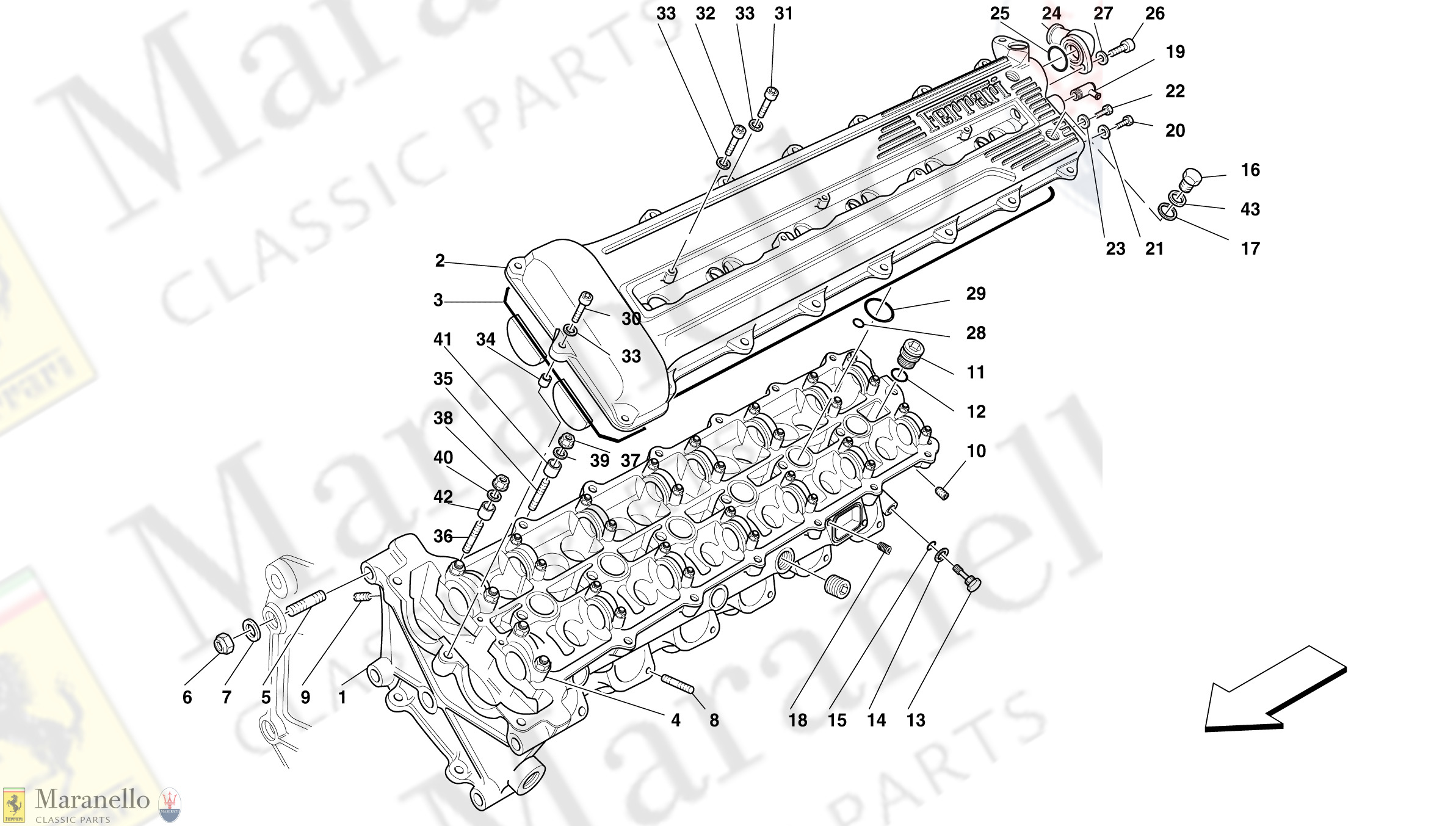 004 - L.H. Cylinder Head