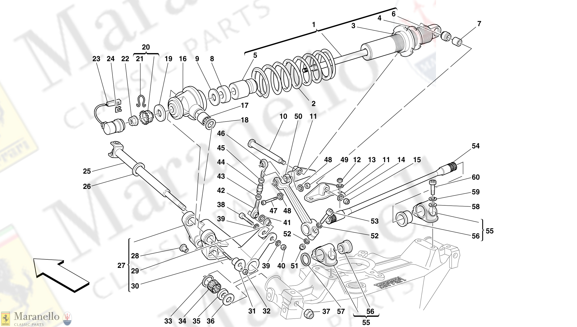 044 - Rear Suspension - Shock Absorber And Stabilizer Bar