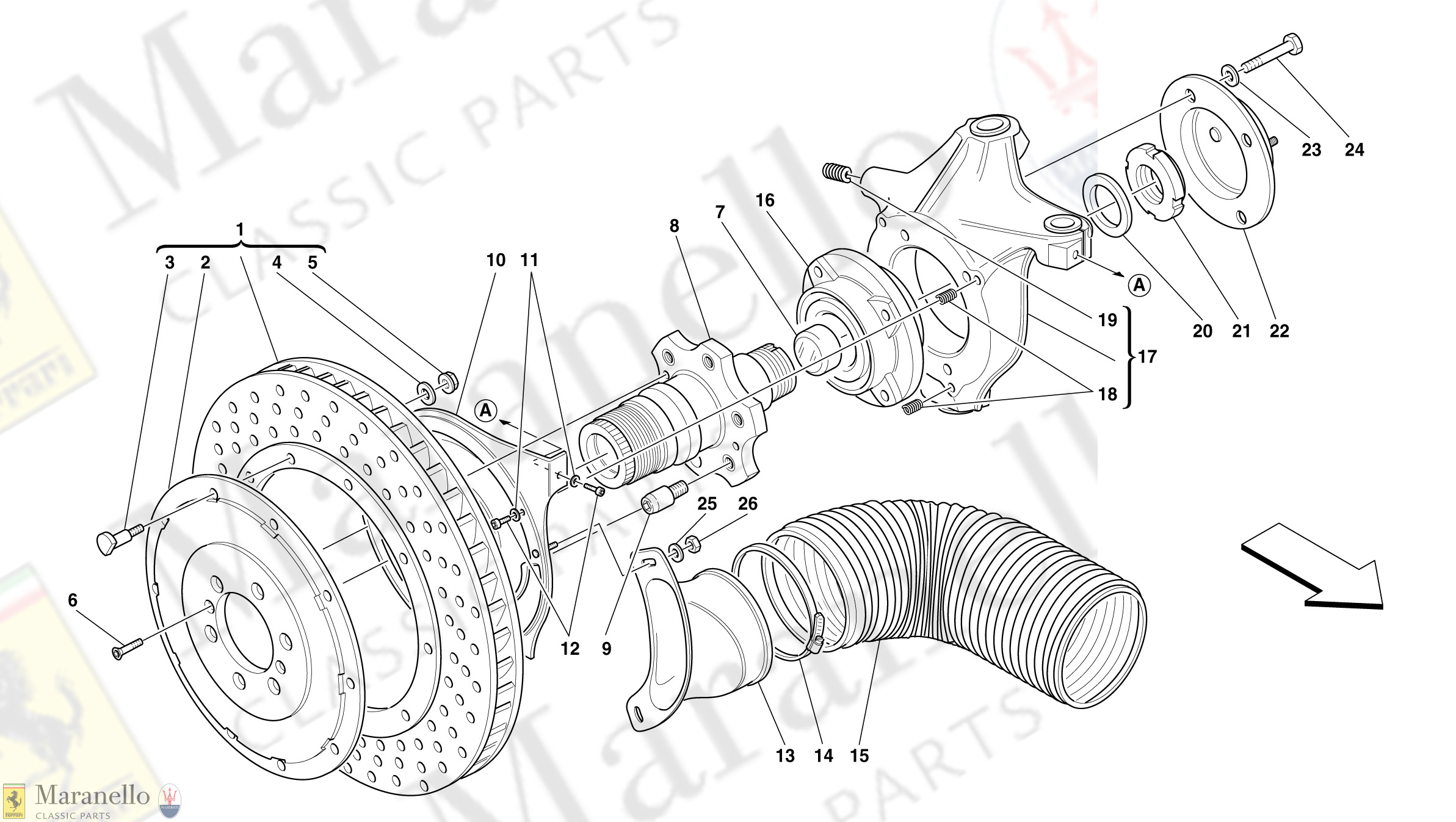 040 - Front Brake Disc And Steering Knuckle