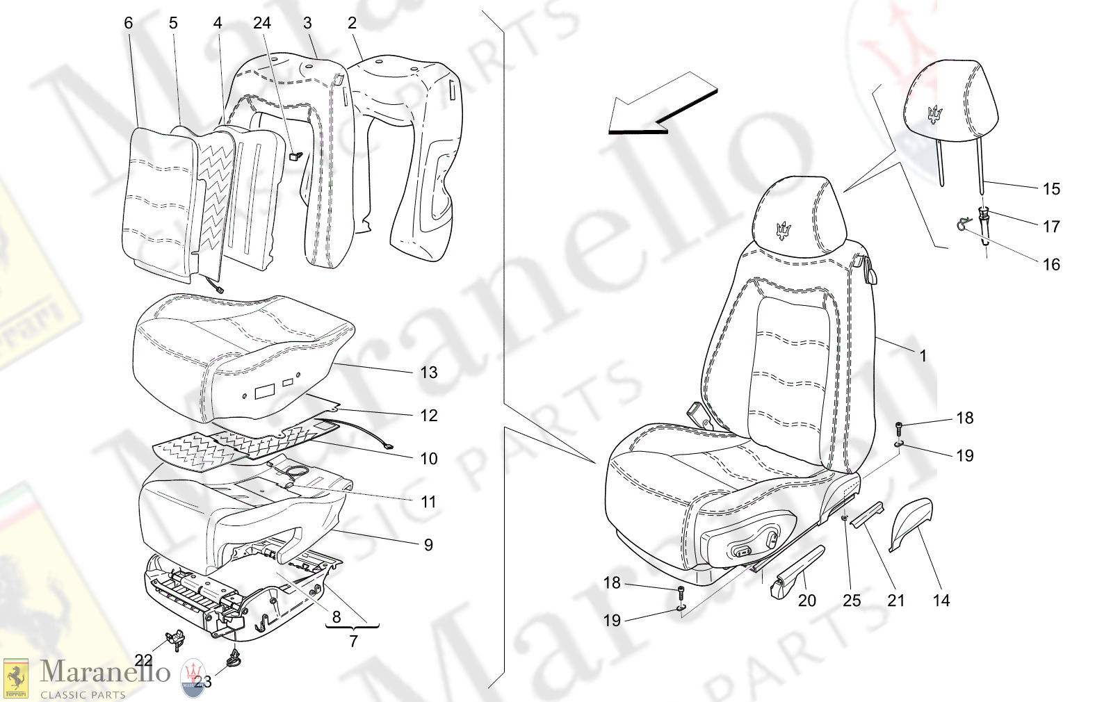 09.40 - 3 - 0940 - 3 Front Seats: Trim Panels