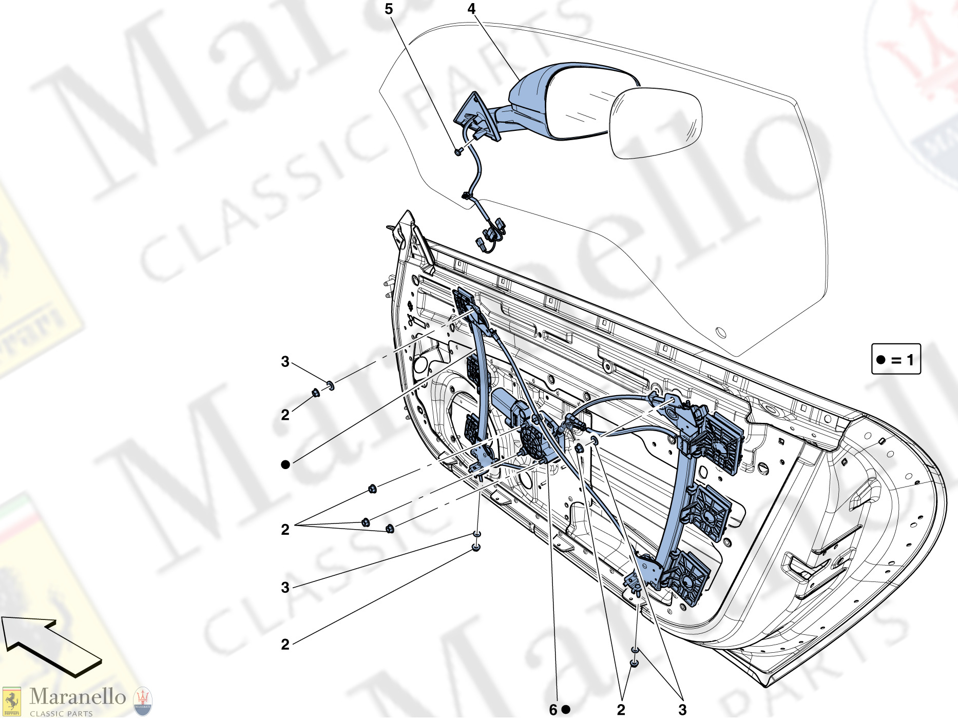 116 - Doors - Power Window And Rear View Mirror