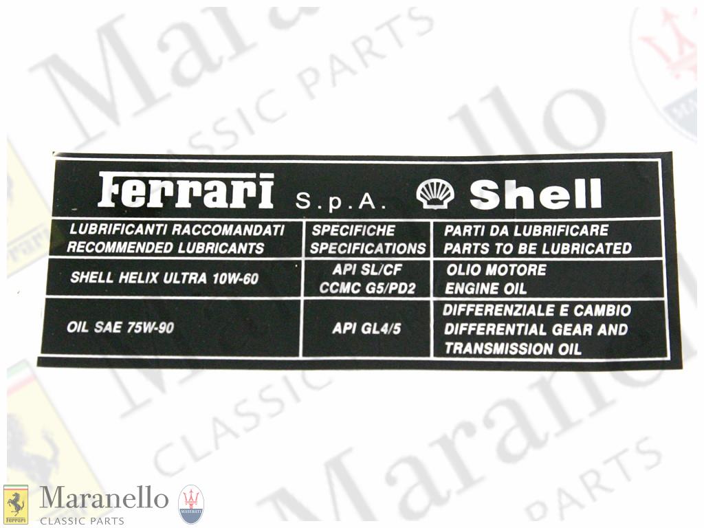 Adhesive Plate Engine Oil