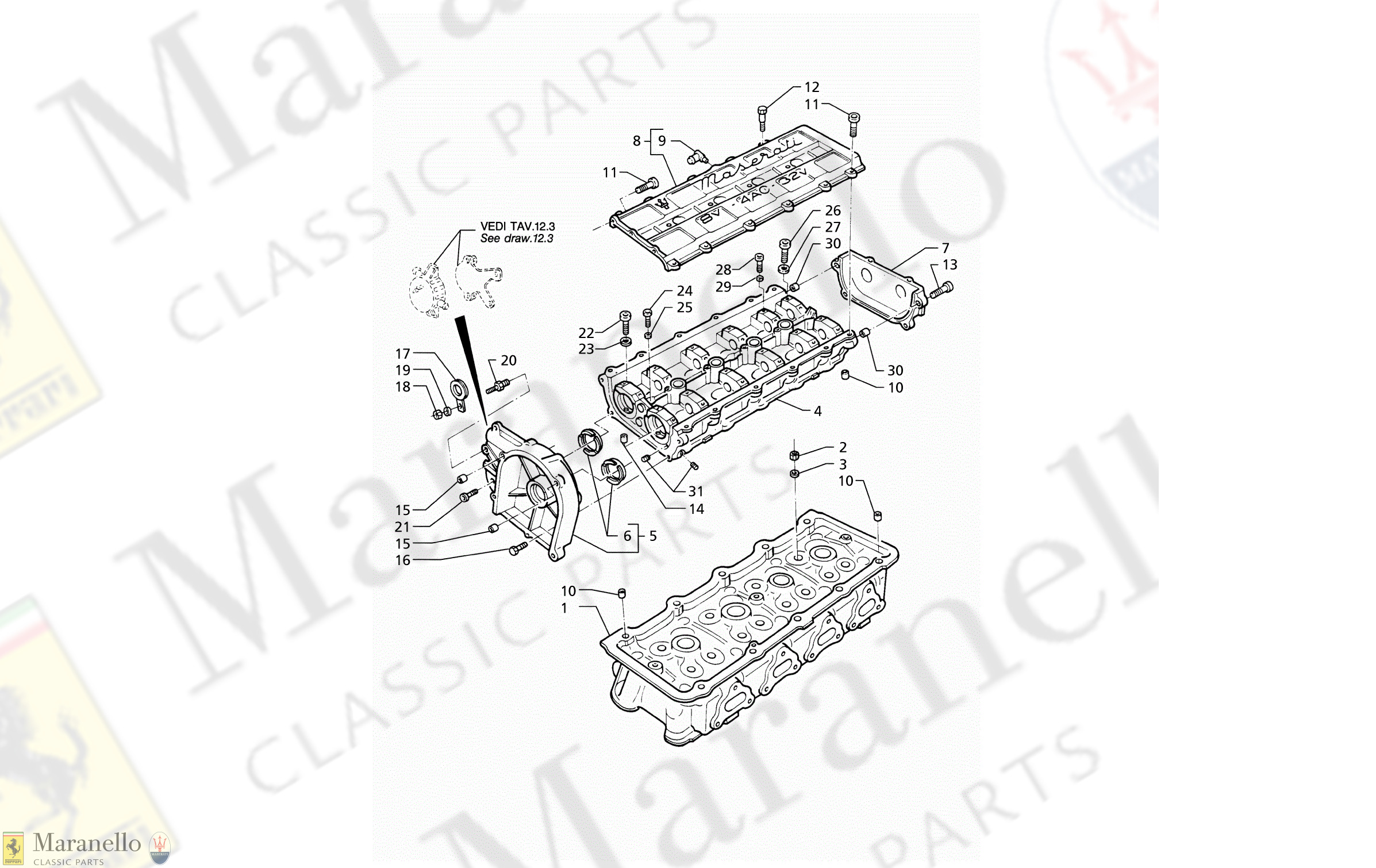 C 6.1 - C 61 - Cylinders Heads, Lh Frame