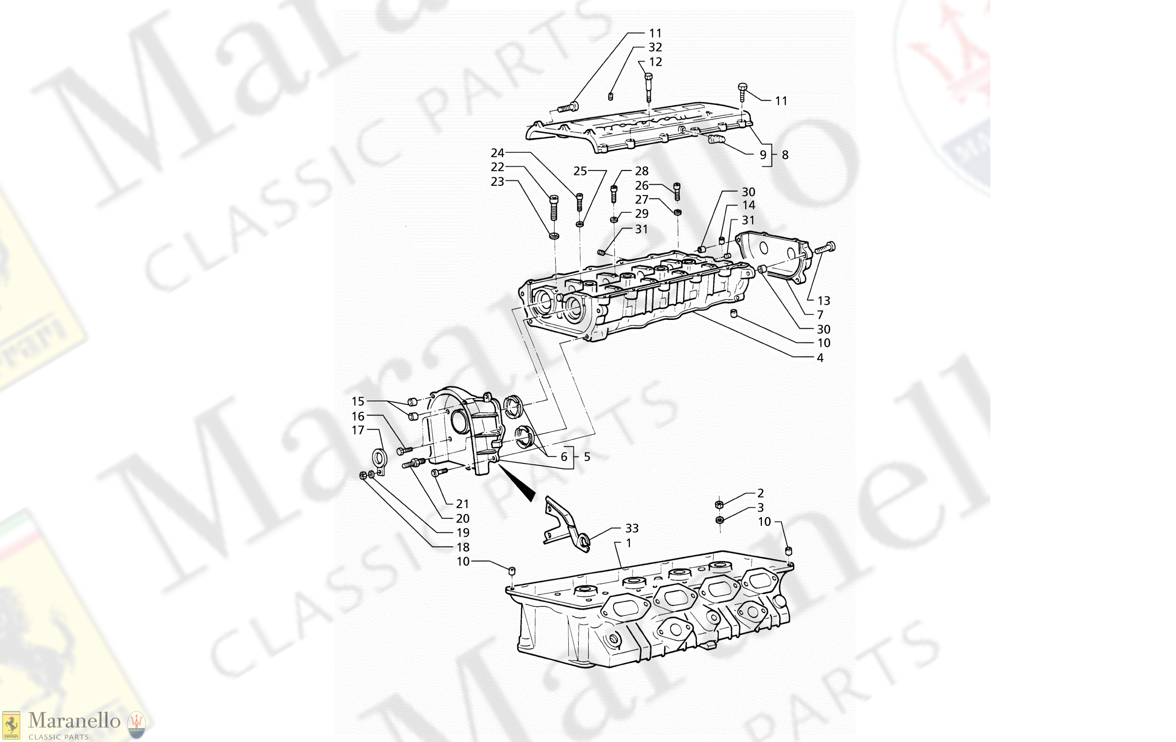 C 6 - Cylinders Heads, Rh Frame