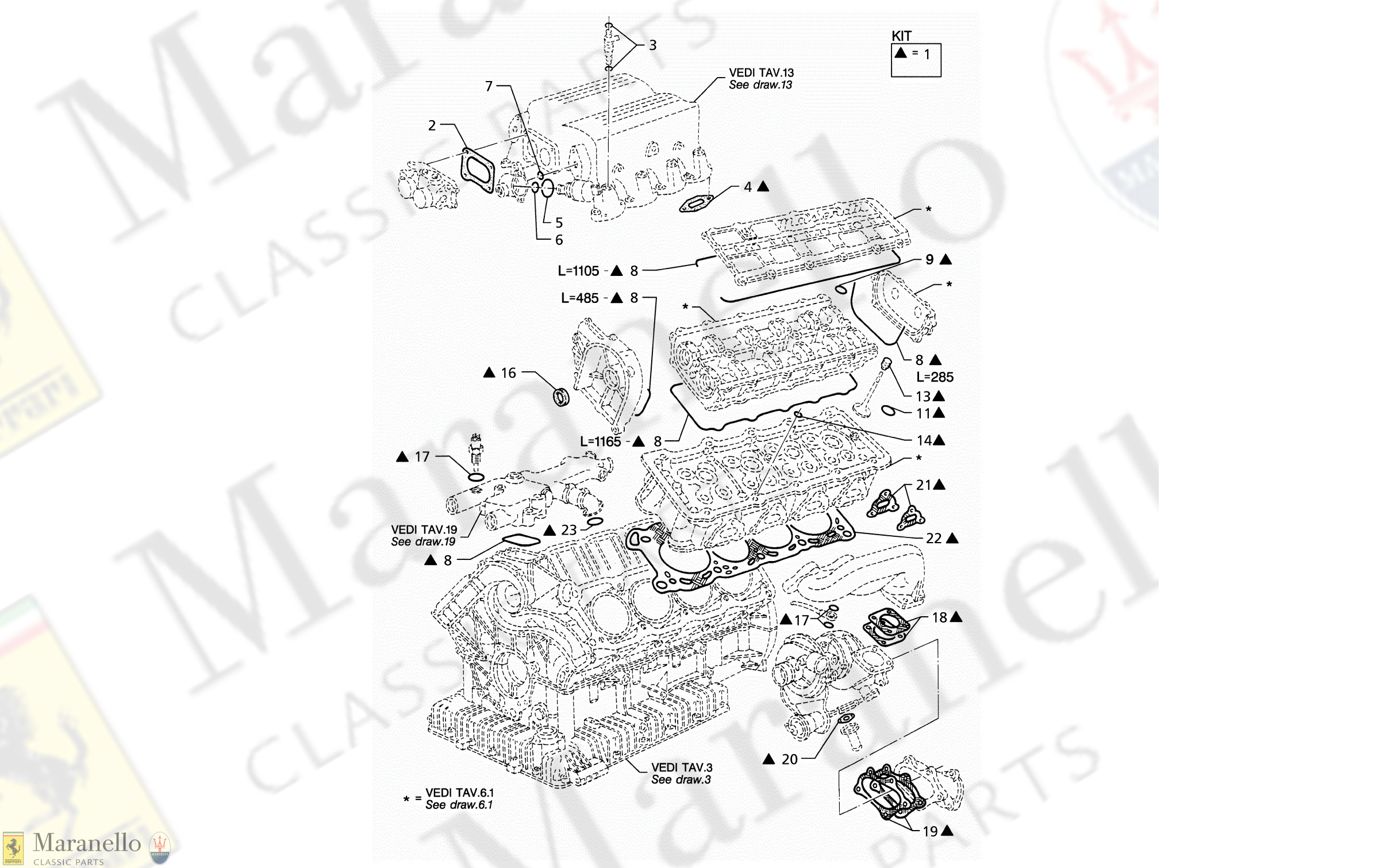 C 1 - Gaskets And Seals For Heads Overhaul