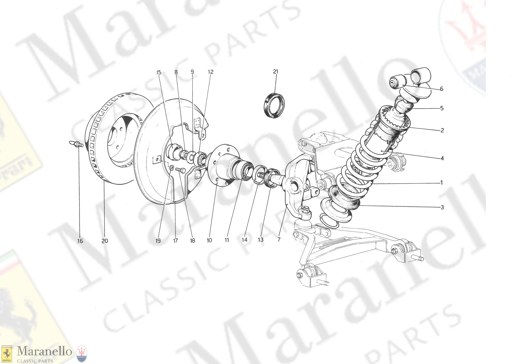 037 - Front Suspension - Shock Absorber And Brake Disc