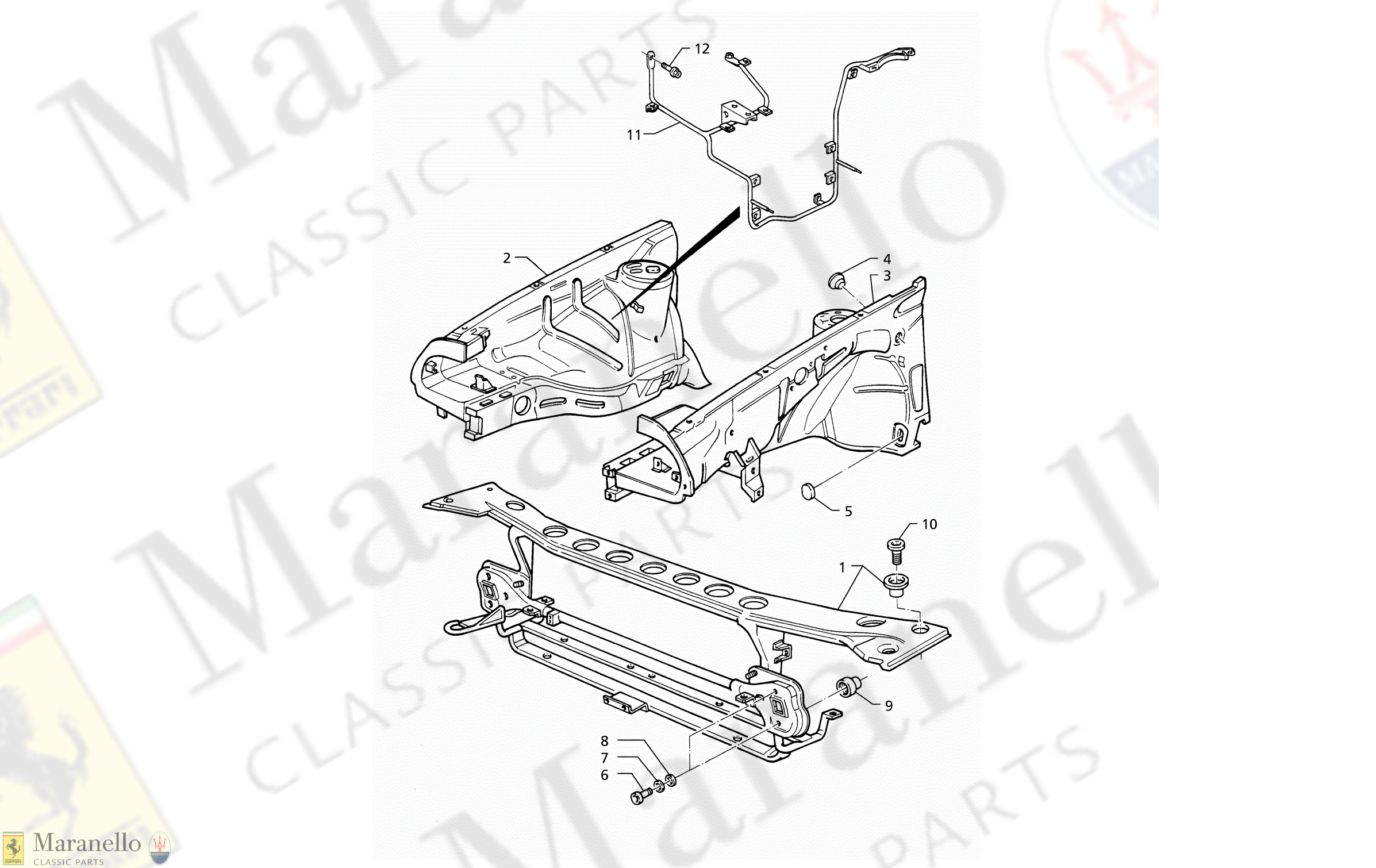 C 44.1 - C 441 - Body Shell: Front Panel And Inner Wheelarches