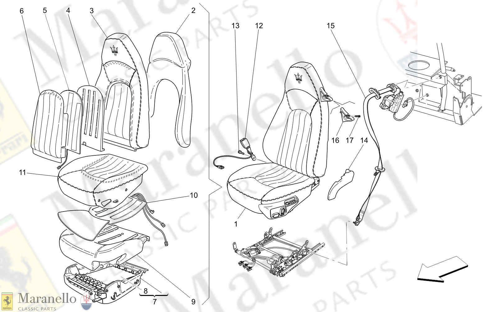 C9.40 - 12 - C940 - 12 Front Seats: Trim Panels