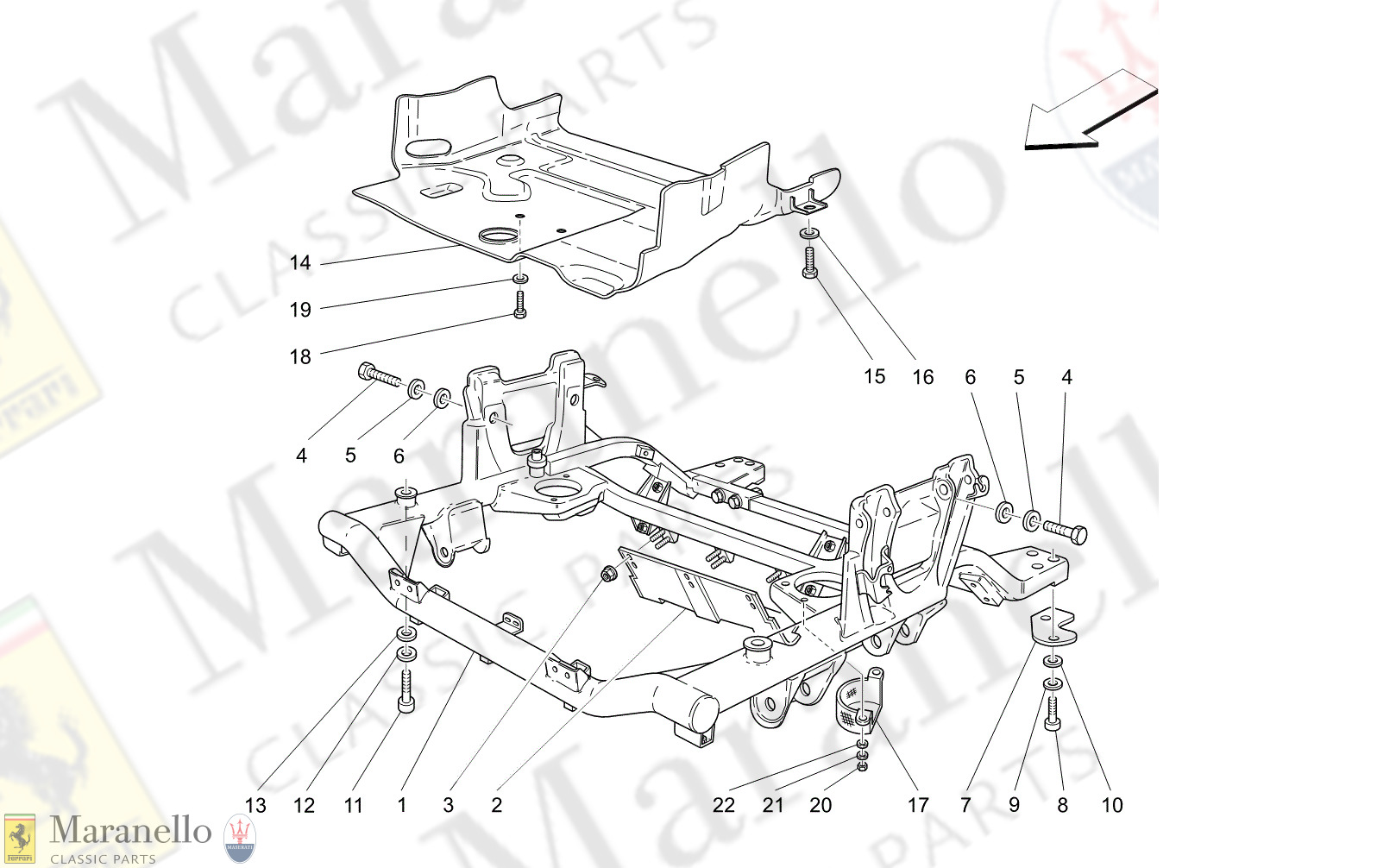 M6.12 - 12 - M612 - 12 Front Underchassis