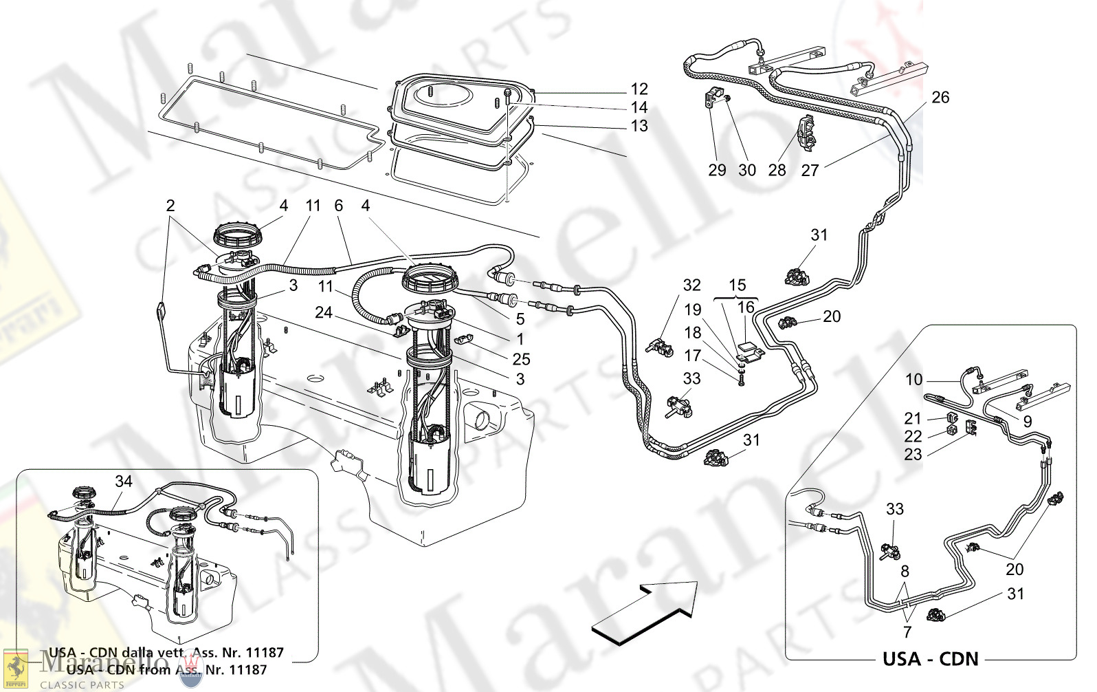 M1.43 - 12 - M143 - 12 Fuel Pumps And Connection Lines