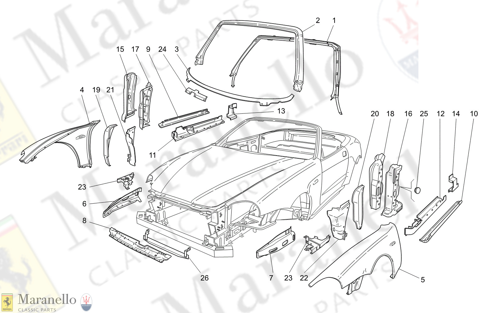 C9.00 - 12 - C900 - 12 Bodywork And Front Outer Trim Panels