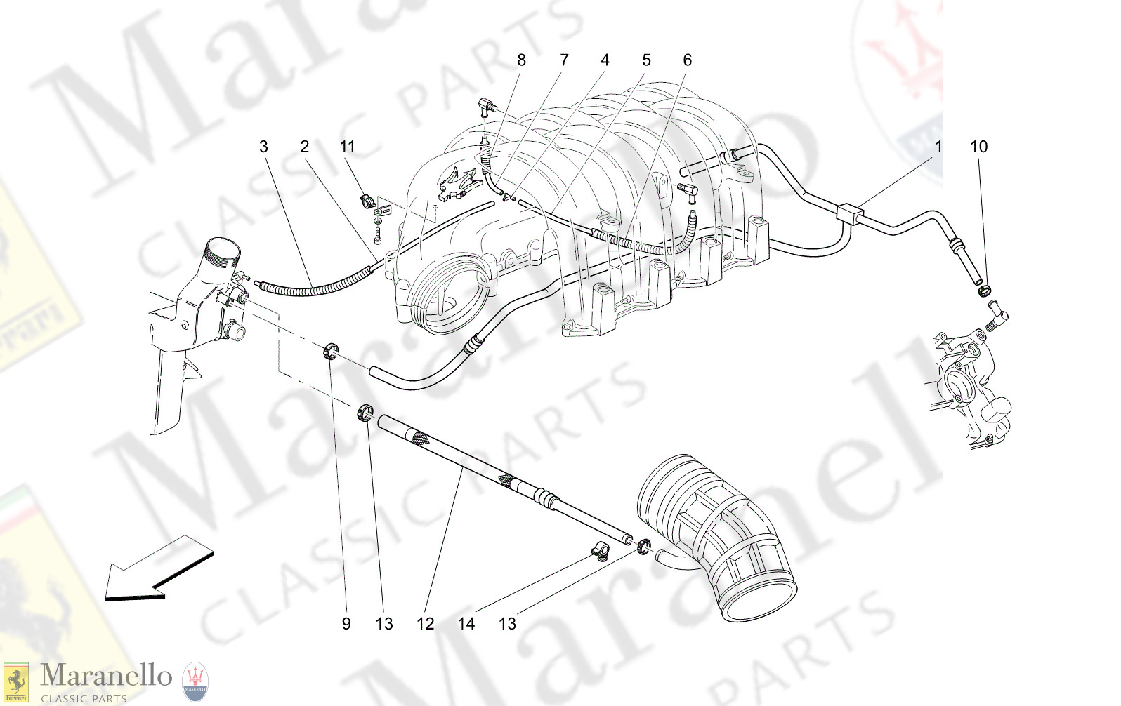 M1.63 - 12 - M163 - 12 Oil Vapour Recirculation System