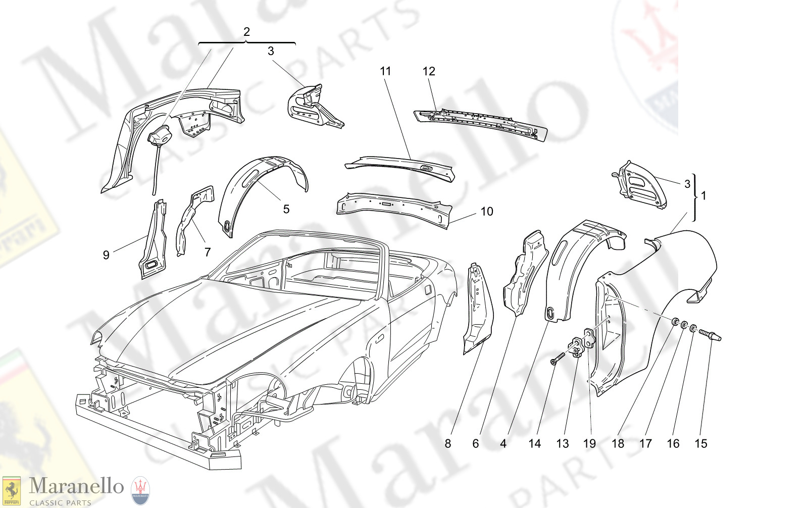 C9.02 - 12 - C902 - 12 Bodywork And Rear Outer Trim Panels