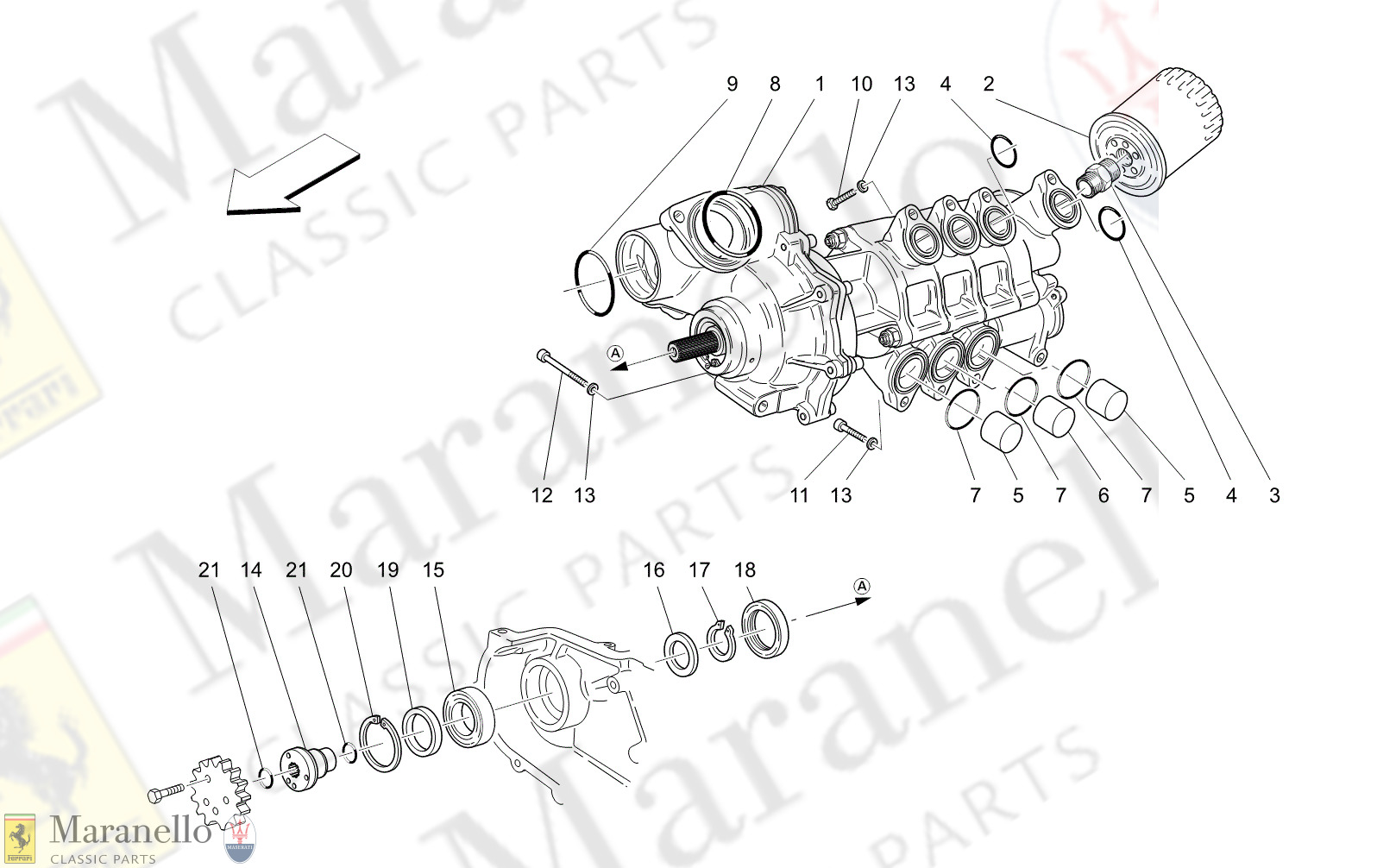 M1.61 - 12 - M161 - 12 Lubrication System: Pump And Filter