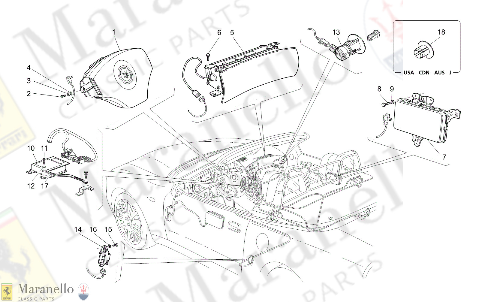 C7.00 - 12 - C700 - 12 Airbag System