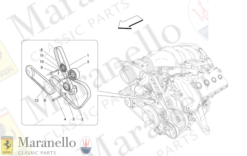 01.11 - 1 AUXILIARY DEVICE BELTS