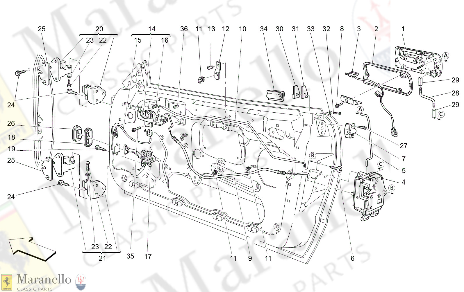 C9.31 - 12 - C931 - 12 Front Doors: Mechanisms