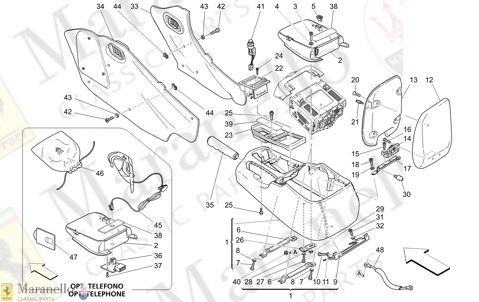 C9.51 - 12 - C951 - 12 Accessory Console And Centre Console