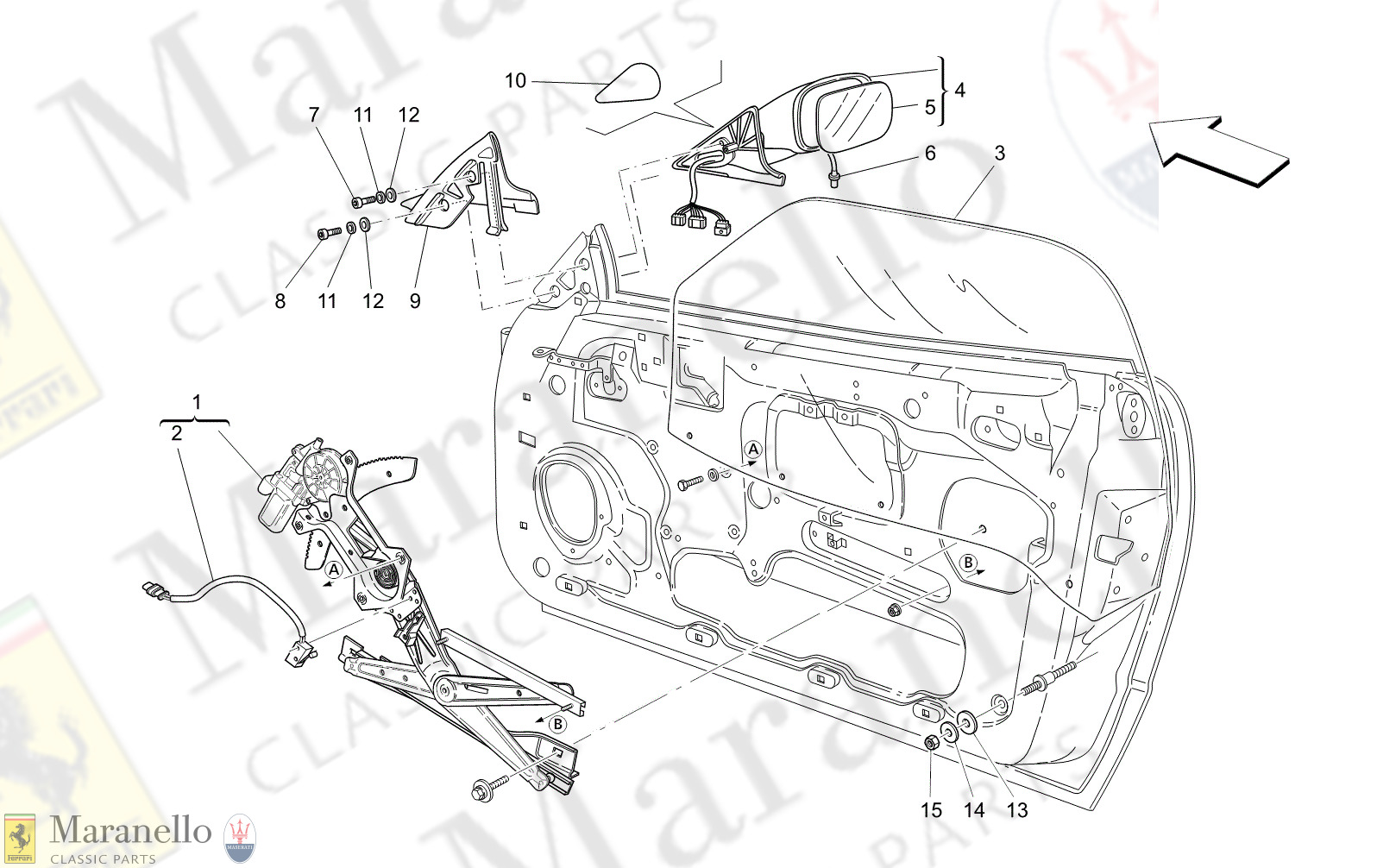 C9.35 - 12 - C935 - 12 Glass Lift And External Rear-View Mirrors