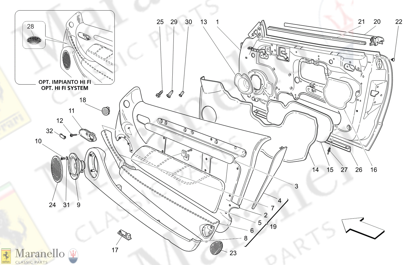 C9.30 - 12 - C930 - 12 Front Doors: Trim Panels