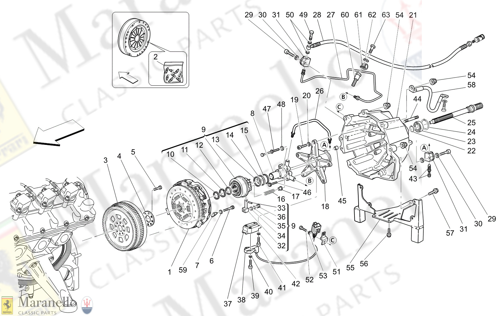 M2.11 - 12 - M211 - 12 Friction Discs And Housing For F1 Gearbox