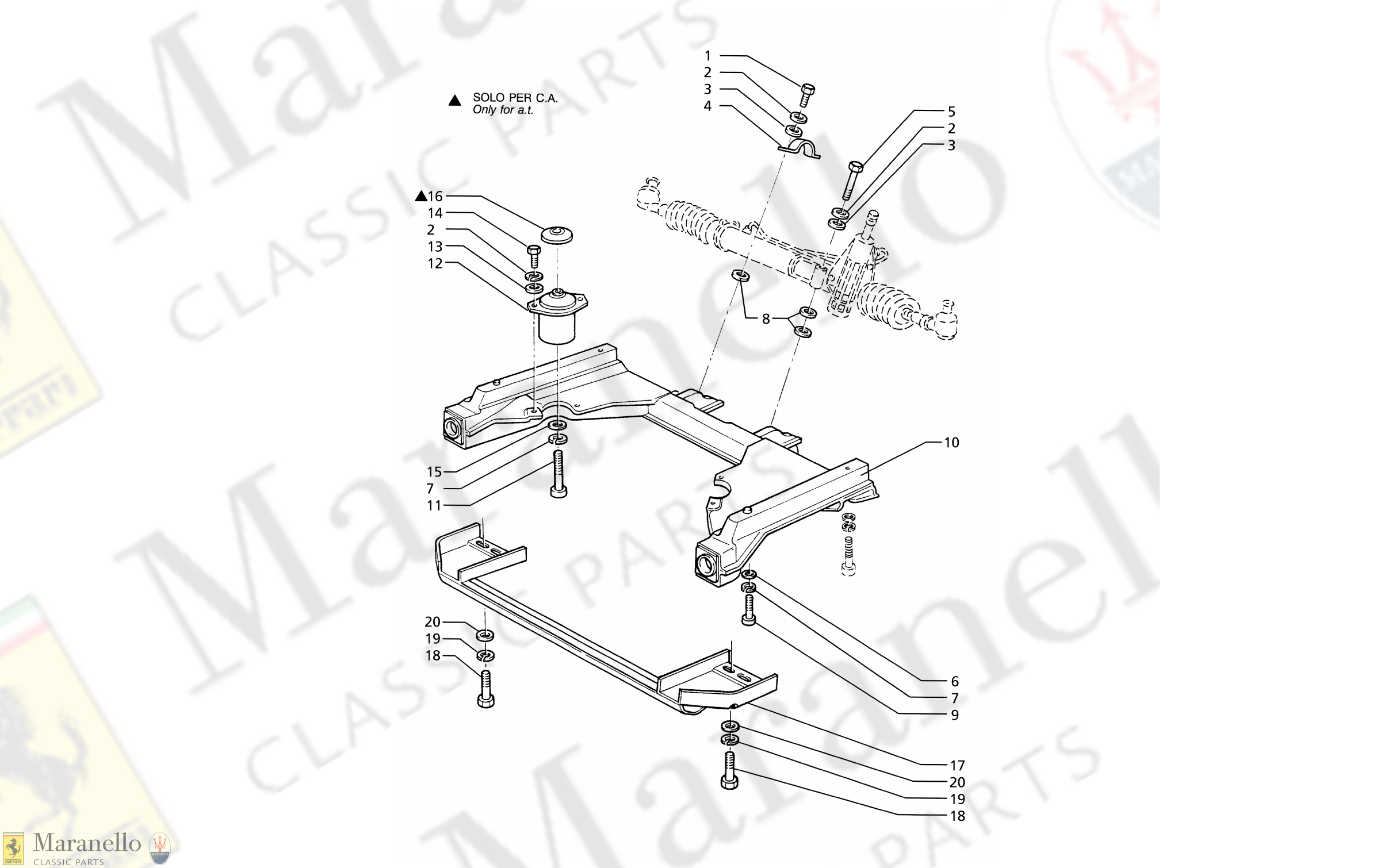 032 - STEERING BOX FRONT SUBFRAME