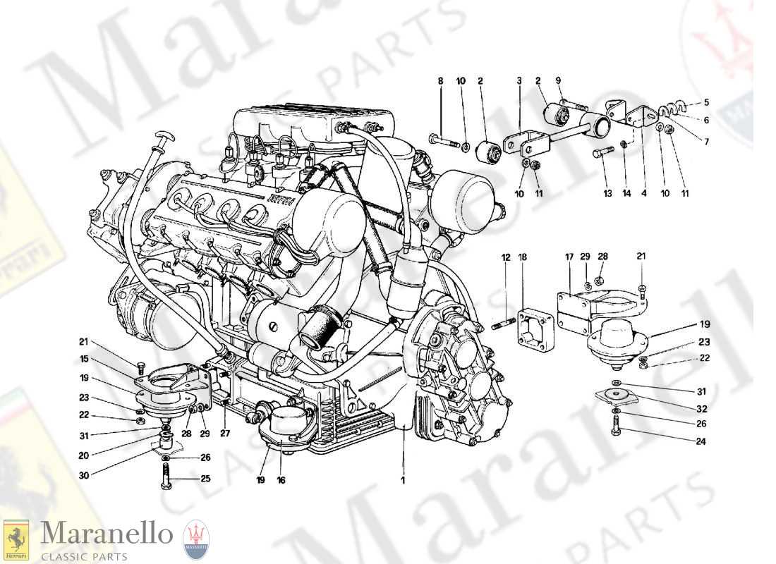 001 - Engine - Gearbox And Supports