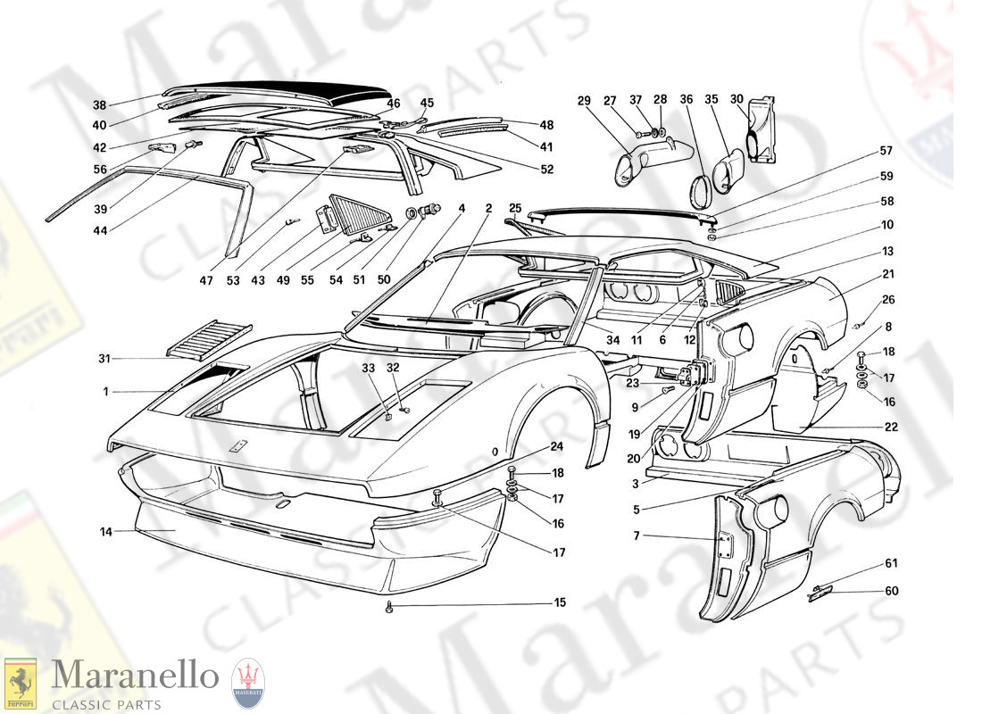 101 - Body Shell - Outer Elements