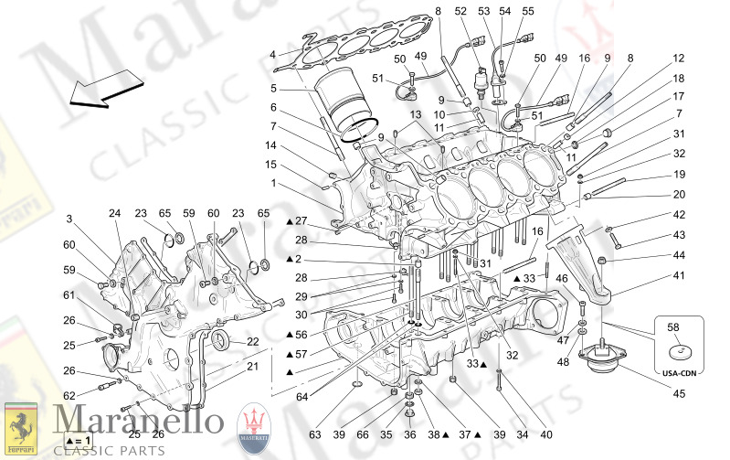 M1.00 - 1 CRANKCASE