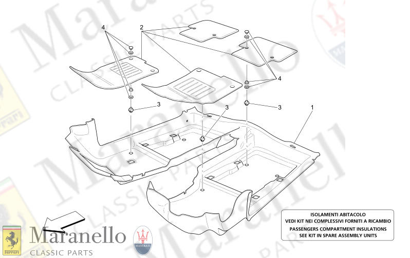 C9.60 - 1 PASSENGER COMPARTMENT MATS