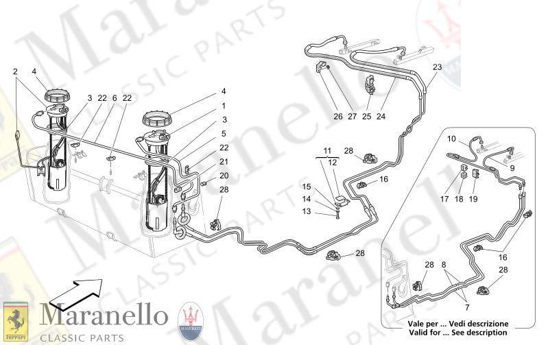 M1.43 - 1 FUEL PUMPS AND CONNECTION LINES