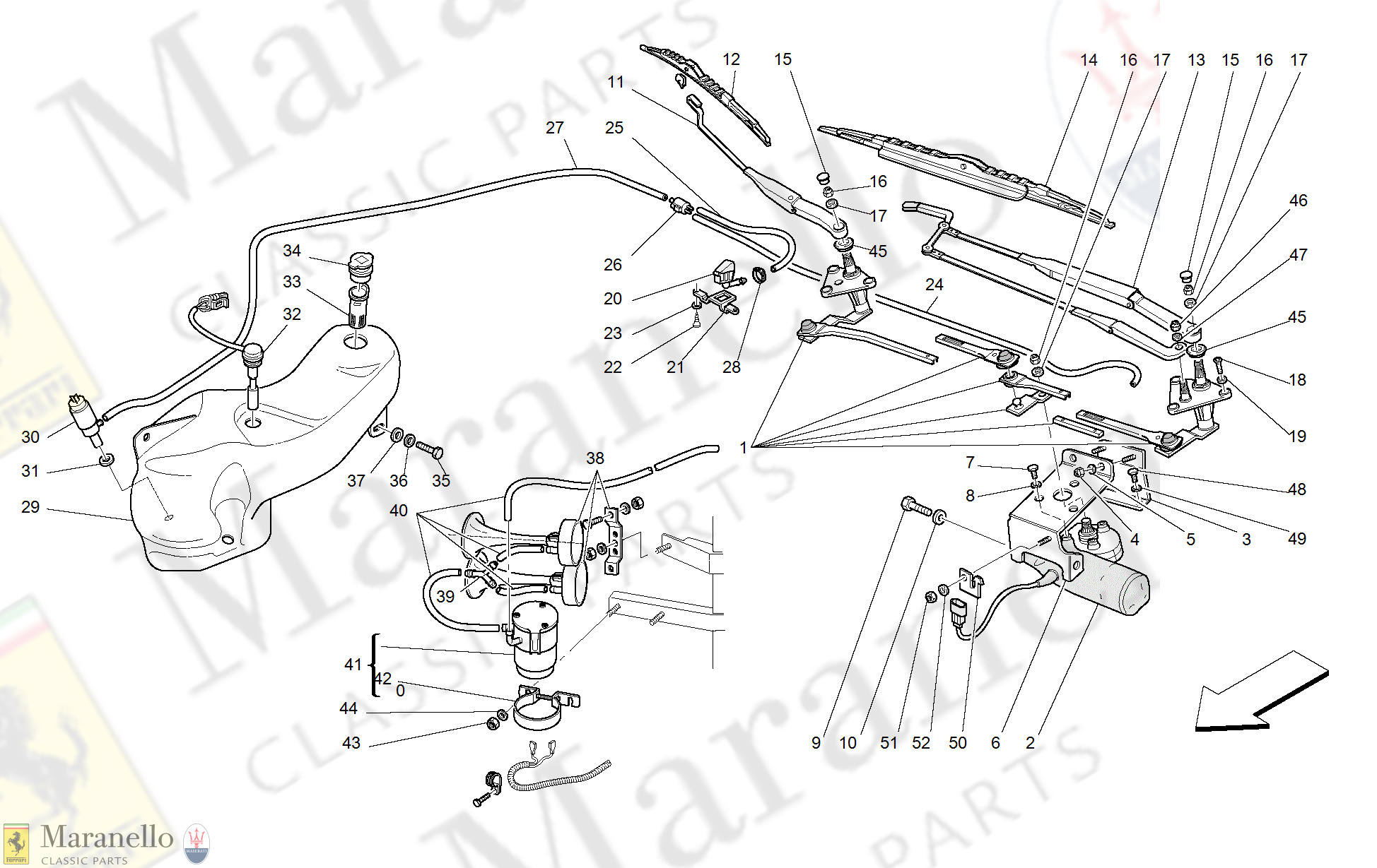 140 - Windscreen Wiper, Windscreen Washer And Horns