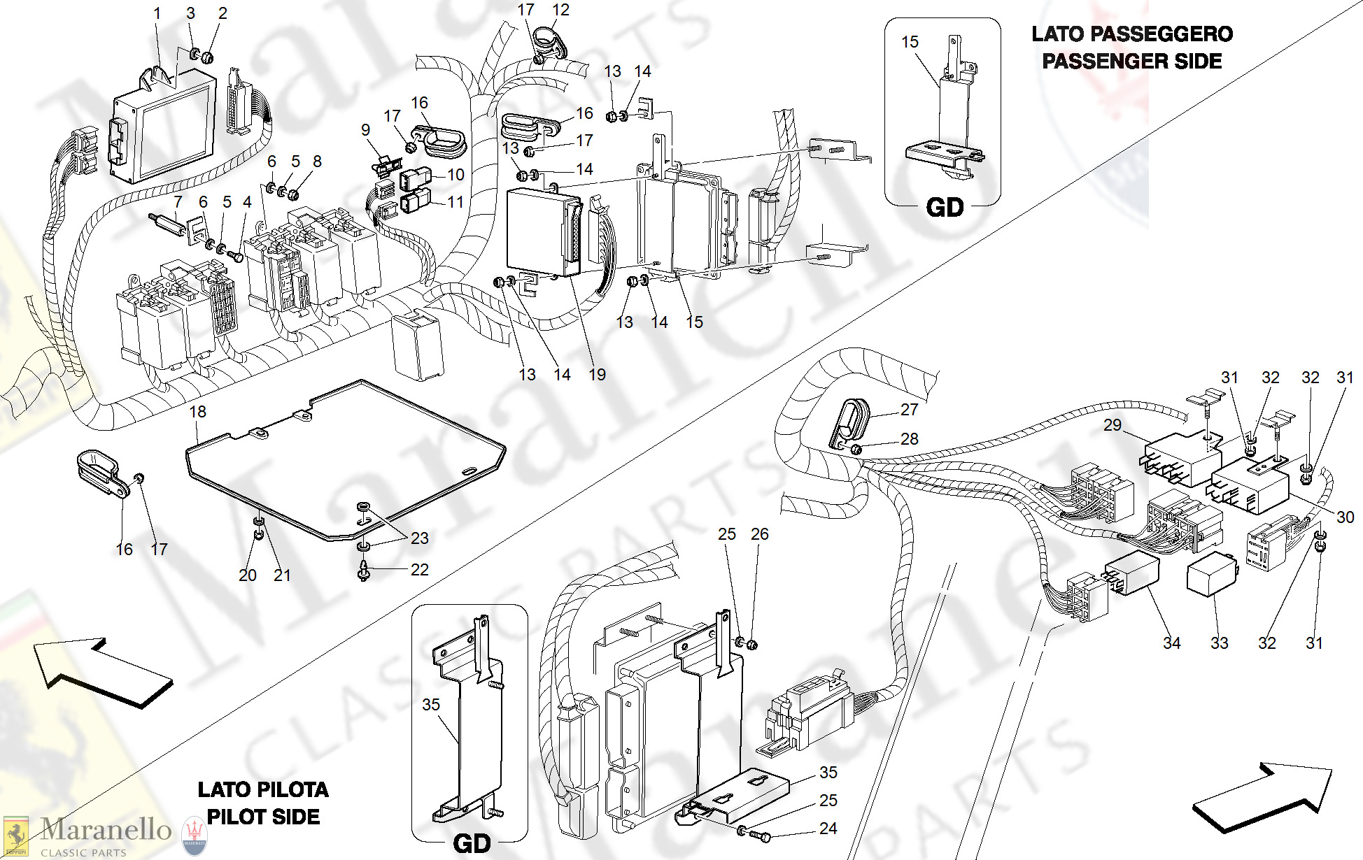 134 - Front Passengers Compartment Control Stations