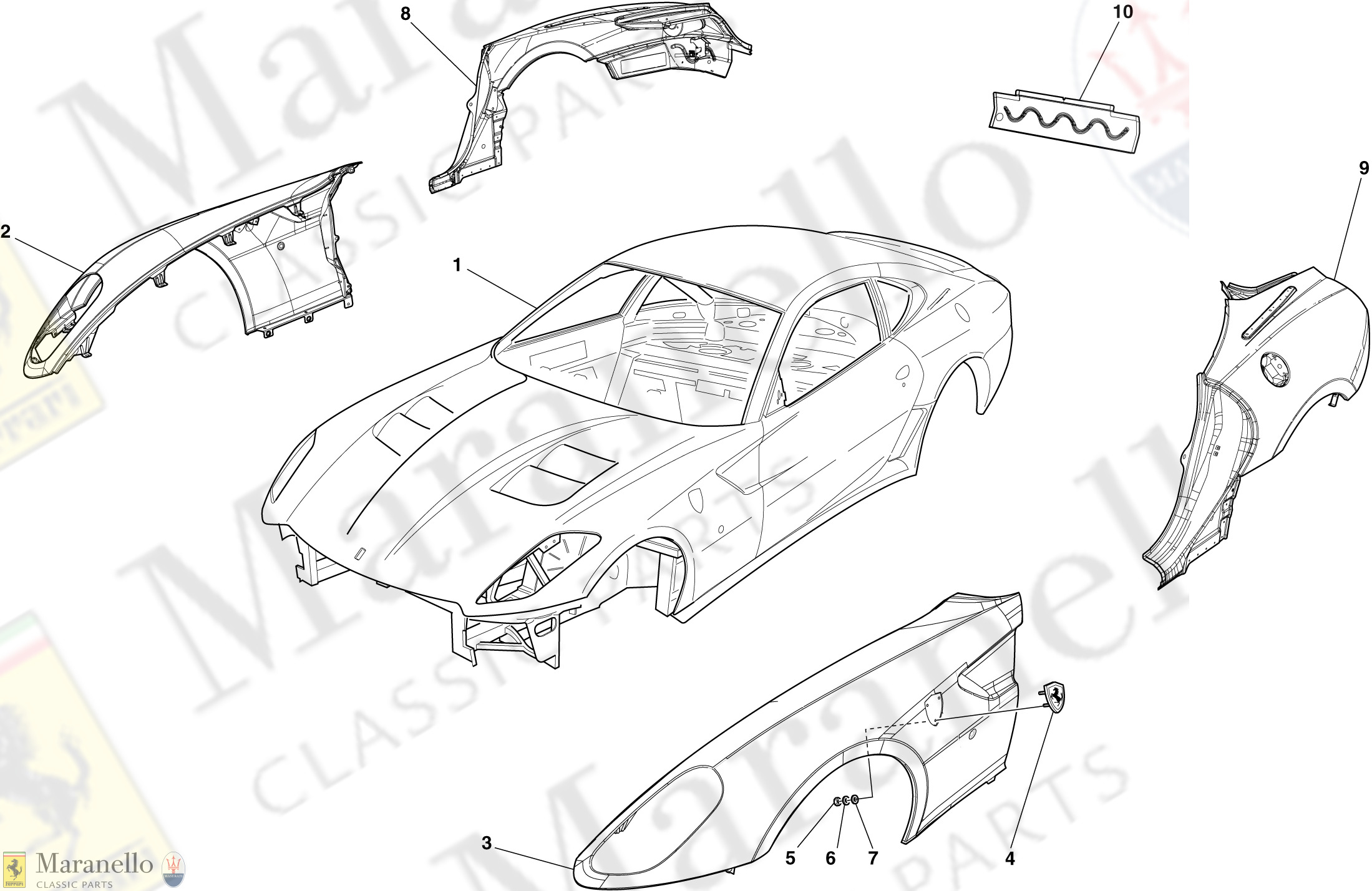 100 - Bodyshell - External Trim