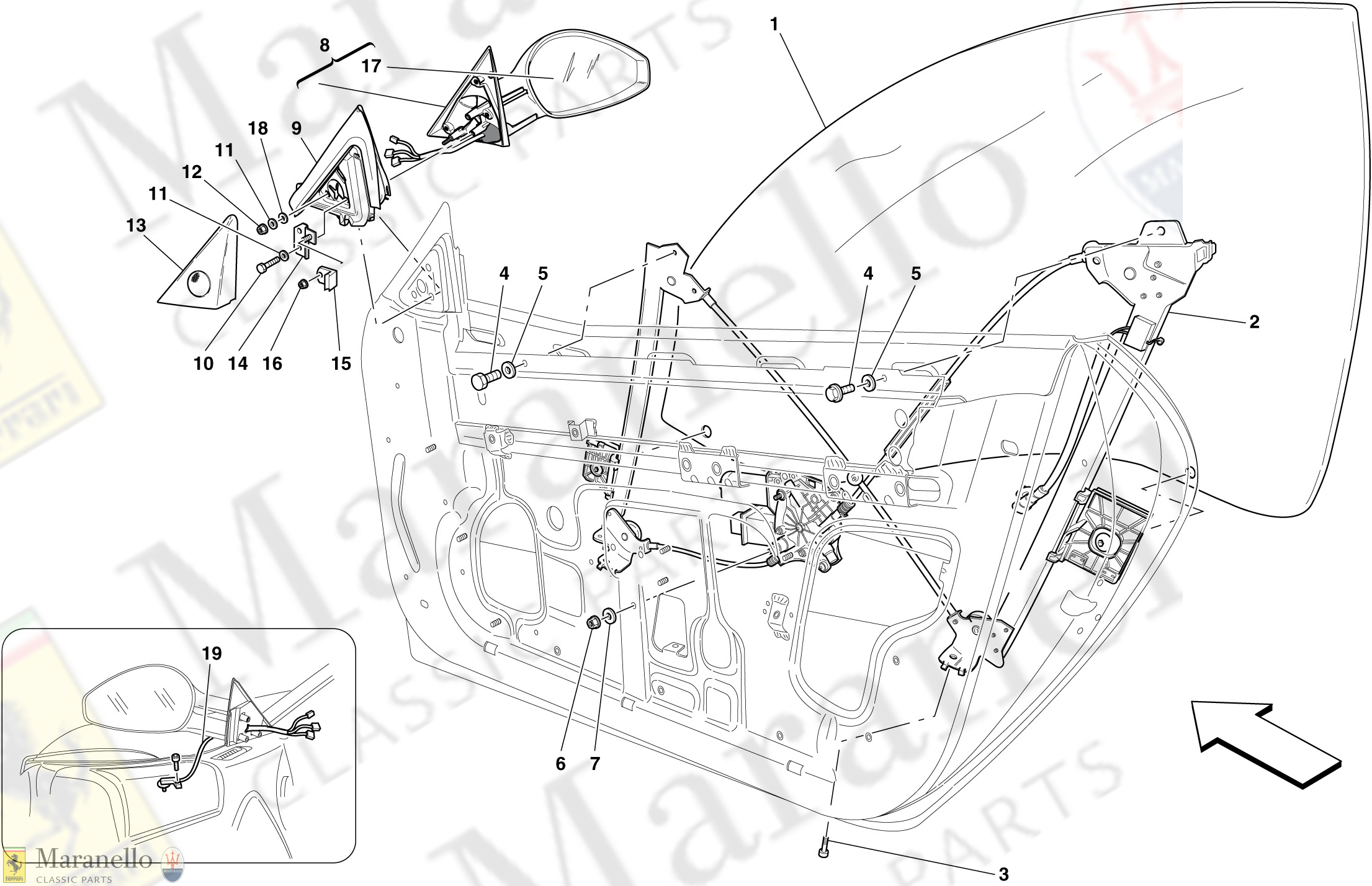 119 - Doors - Power Windows And Rear-View Mirror