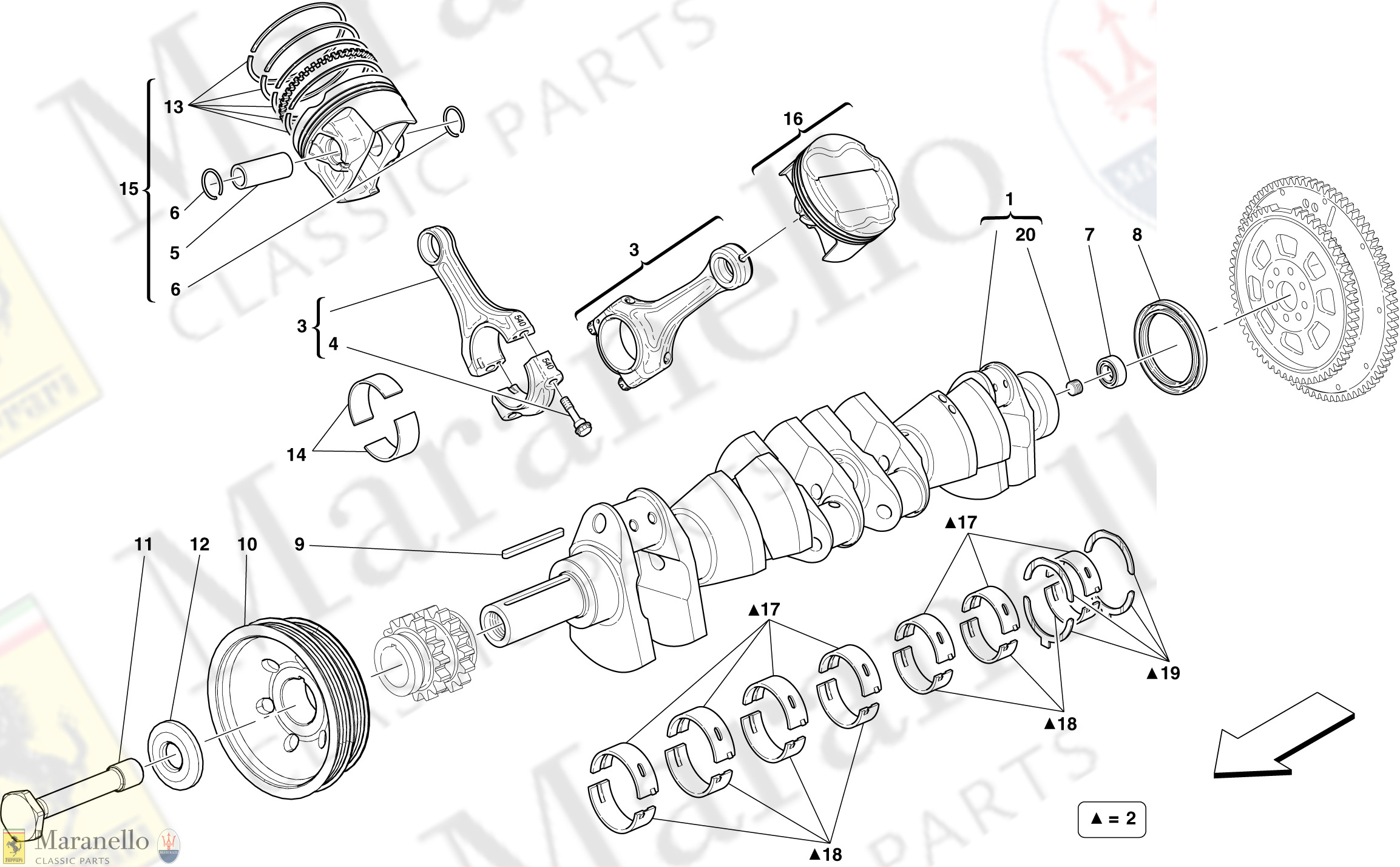 002 - Crankshaft - Connecting Rods And Pistons